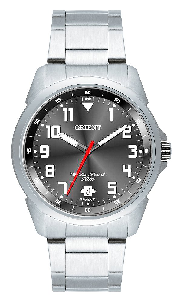 Relógio Orient Masculino Quartz Prata MBSS1154A G2SX CINZA