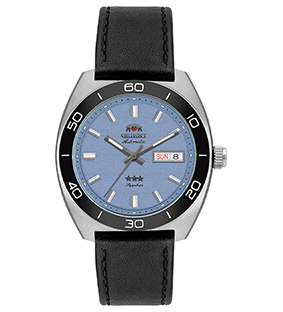 Relógio de Pulso Orient Azul Couro Automático YN6SC019 A1PX Safira