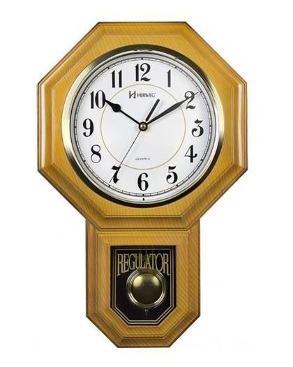 Relógio de Parede Herweg Pêndulo e Musical - 5304 -999 Natural