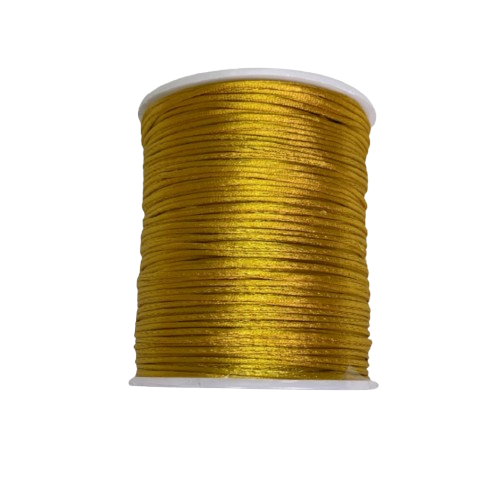 Fio de Seda de 1mm Rolo com 100 metros Cordao Rabo de Rato para Customização de Chinelos