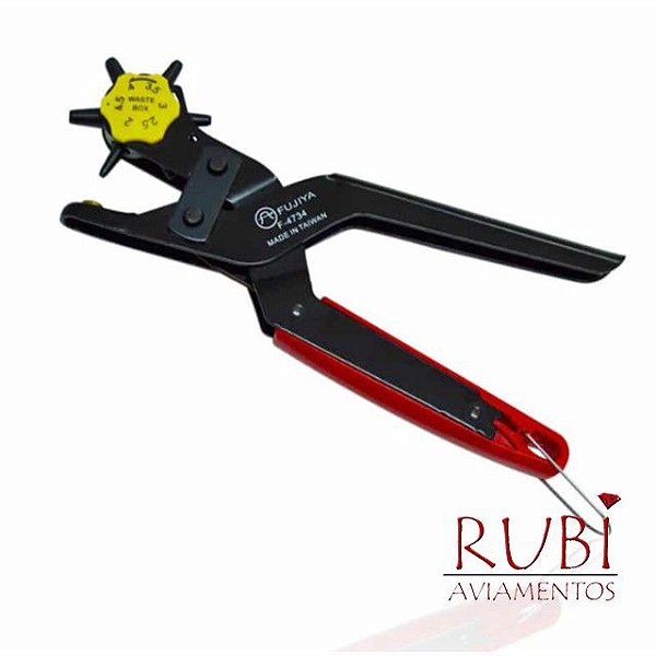 Alicate Vazador Furador Profissional Couro Cinto Chinelo EVA 4 bicos