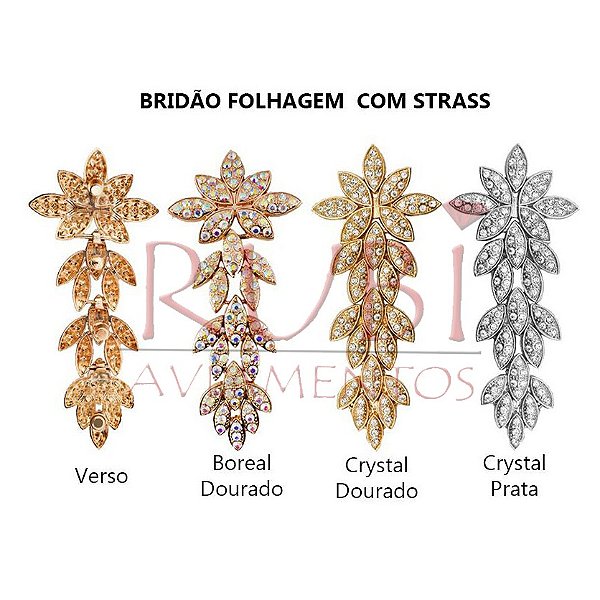 Cabedal Lateral Folhagem Pontiaguda para Customização de Chinelos