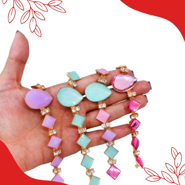 Cabedal Gota com Quadrado Carrê