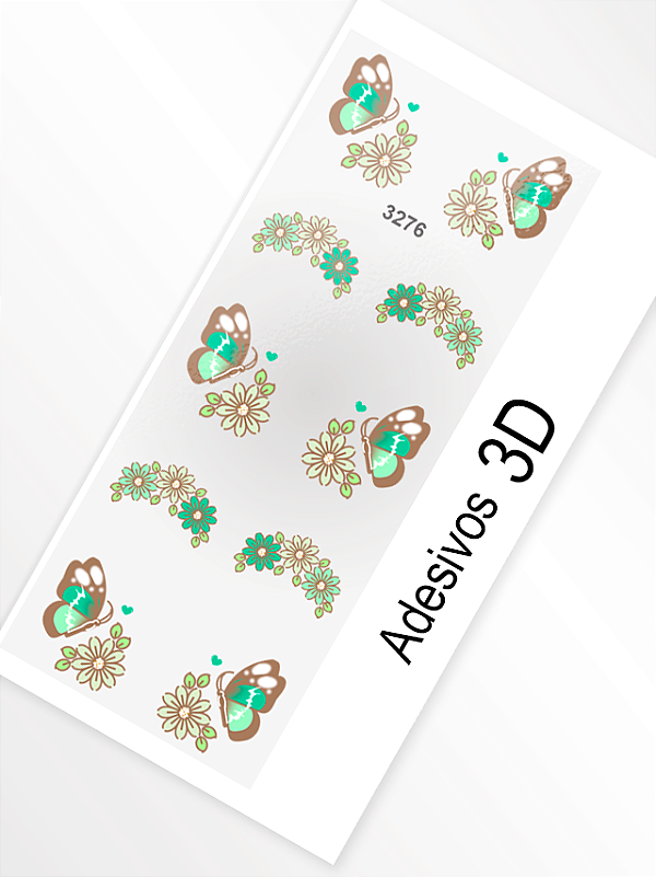 Adesivo 3D de Unha - 3276