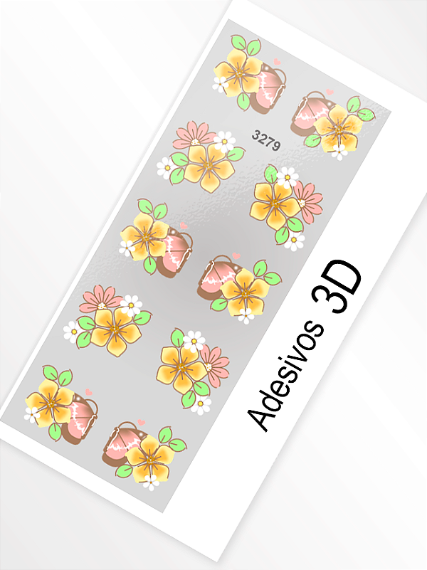 Adesivo 3D de Unha - 3279