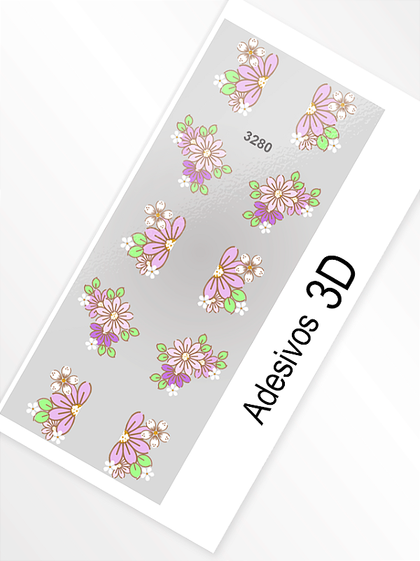 Adesivo 3D de Unha - 3280