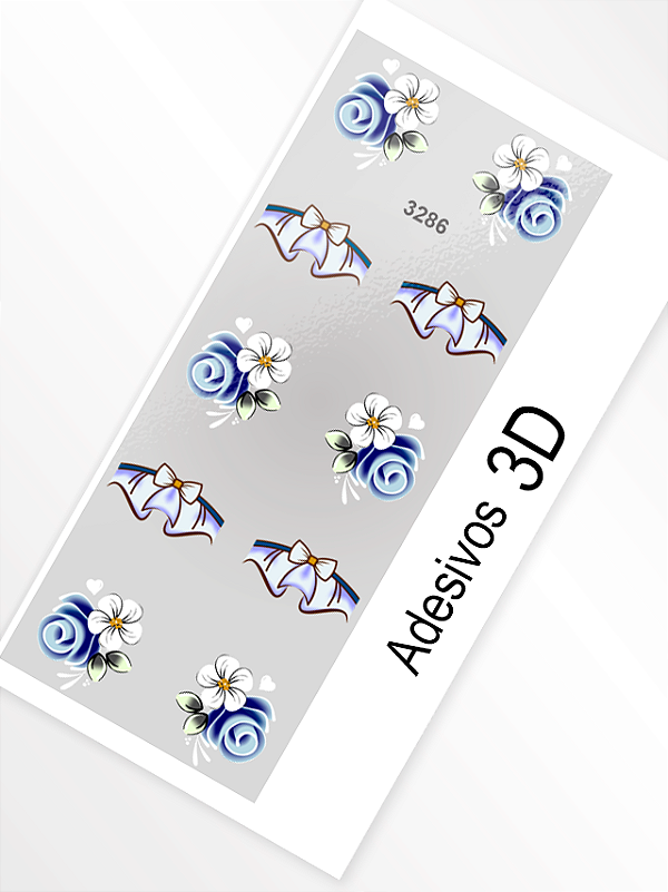 Adesivo 3D de Unha - 3286