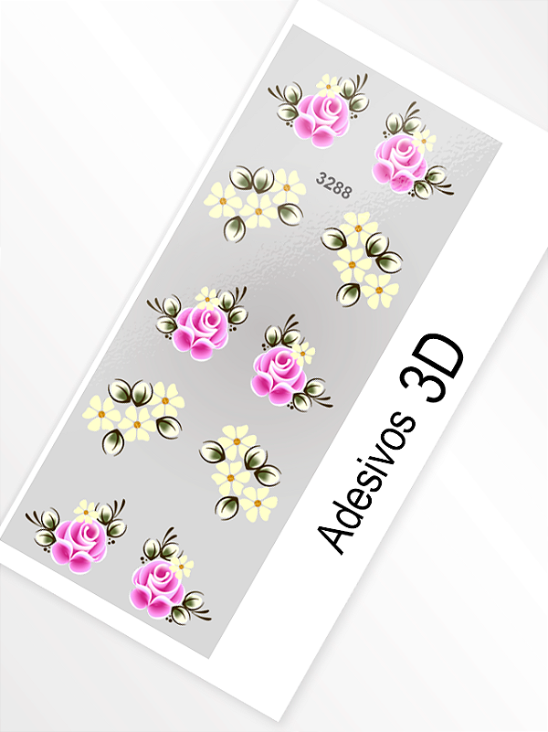 Adesivo 3D de Unha - 3288