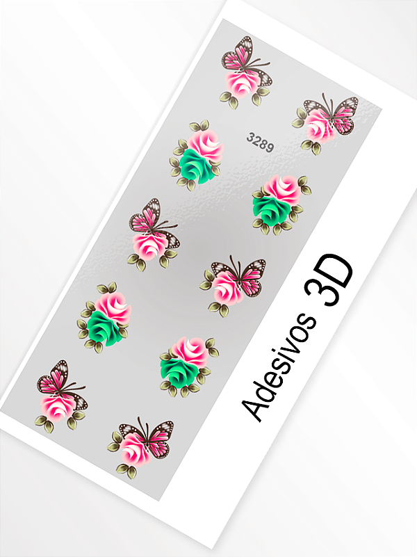 Adesivo 3D de Unha - 3289