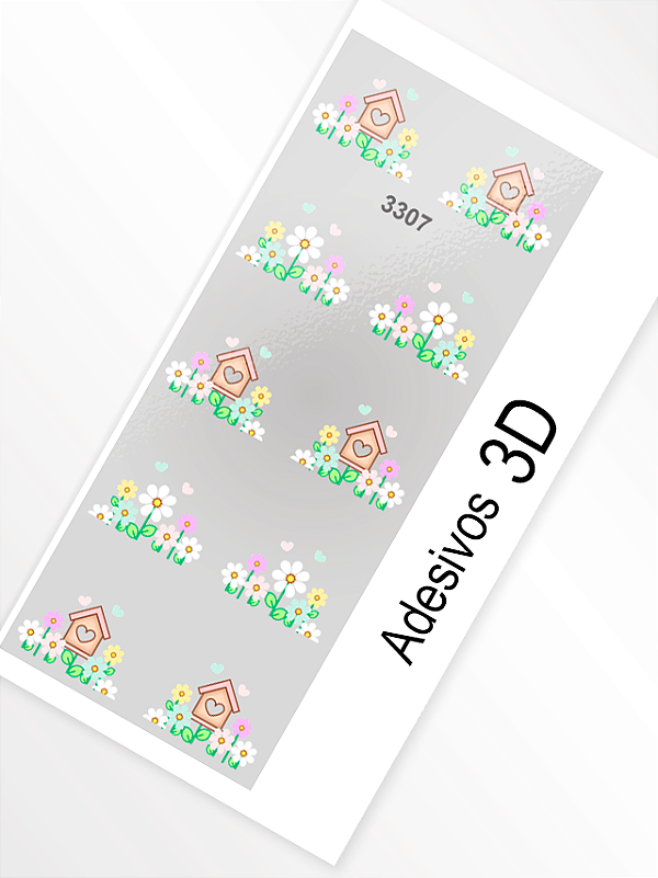 Adesivo 3D de Unha - 3307