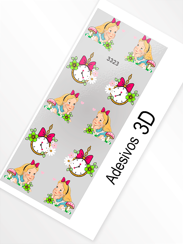 Adesivo 3D de Unha - 3323