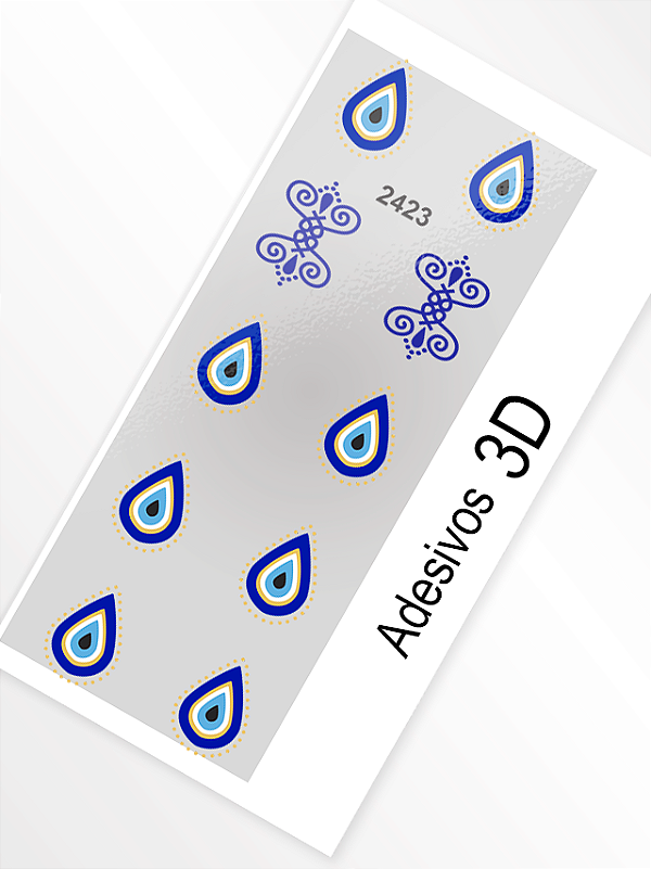 Adesivo 3D de Unha - 2423