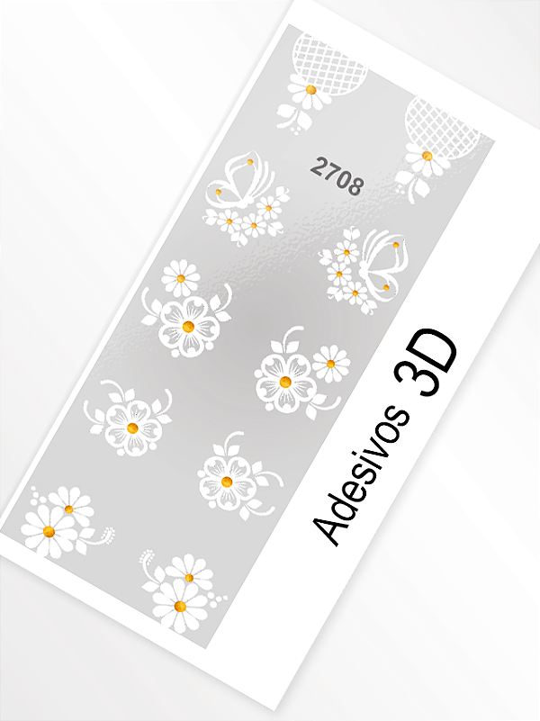 Adesivo 3D de Unha - 2708