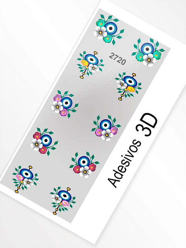 Adesivo 3D de Unha - 2720