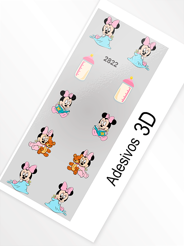 Adesivo 3D de Unha - 2822