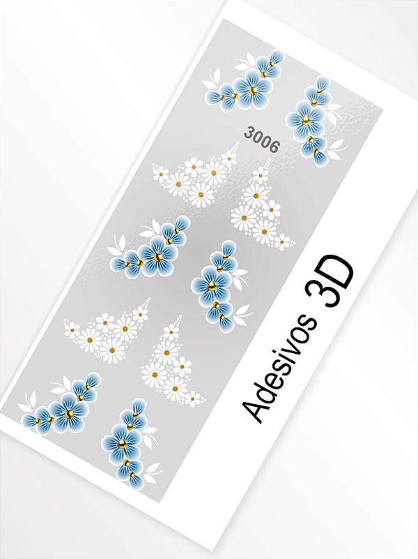 Adesivo 3D de Unha - 3006