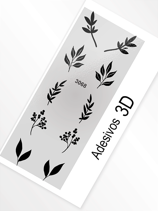 Adesivo 3D de Unha - 3068