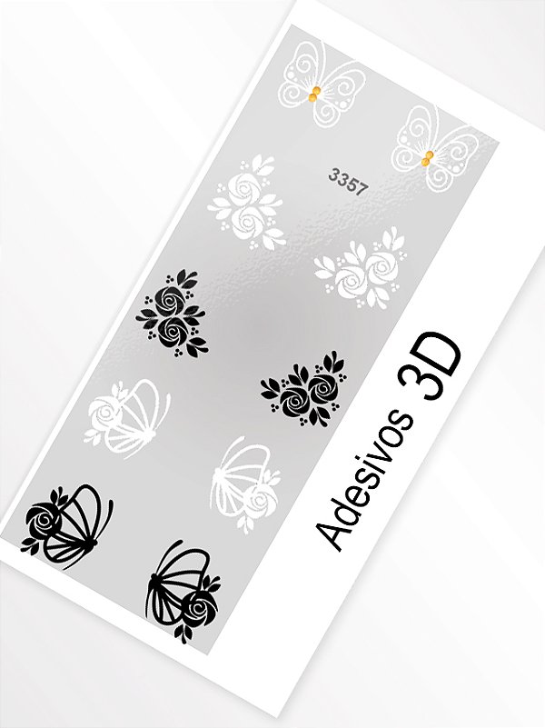 Adesivo 3D de Unha - 3357