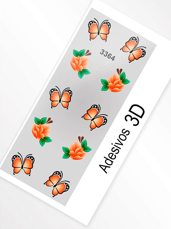 Adesivo 3D de Unha - 3364