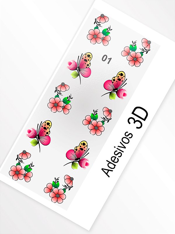 Adesivo 3D de Unha - 01