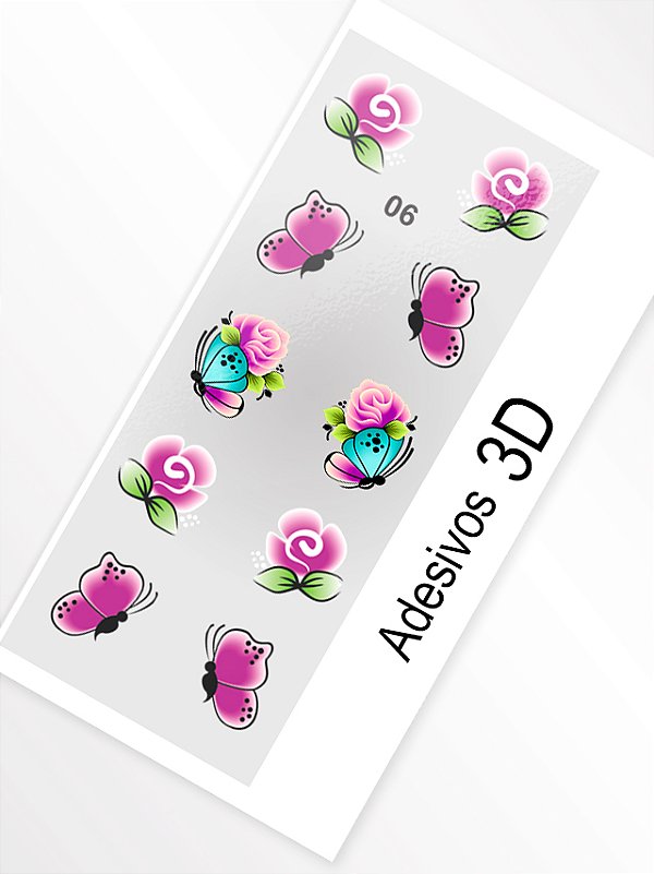 Adesivo 3D de Unha - 06