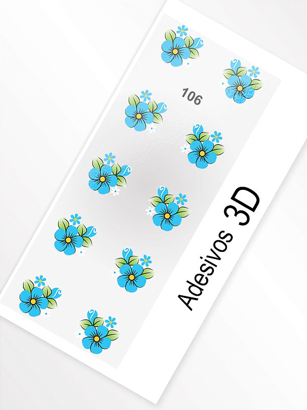 Adesivo 3D de Unha - 106