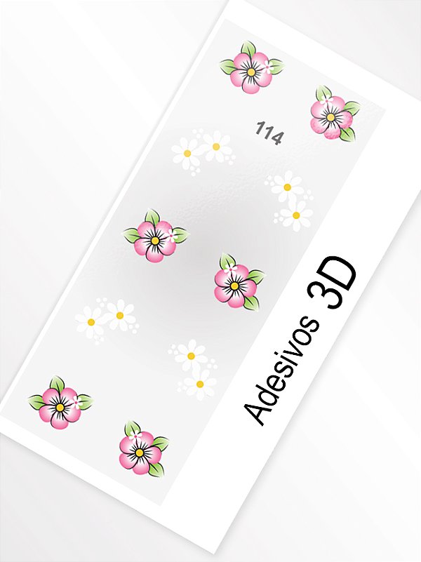 Adesivo 3D de Unha - 114