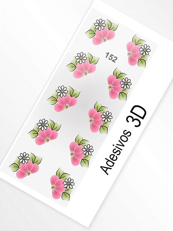 Adesivo 3D de Unha - 152