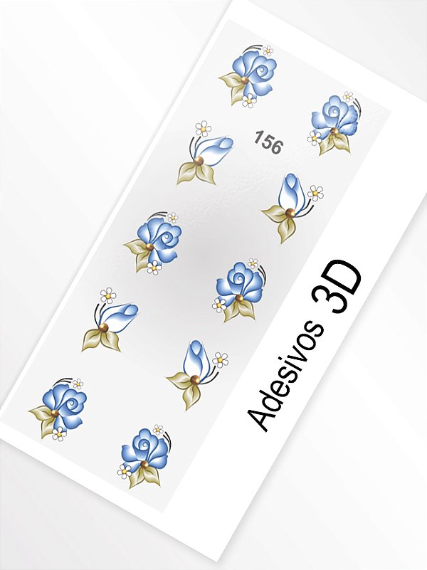 Adesivo 3D de Unha - 156