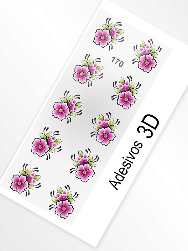 Adesivo 3D de Unha - 170
