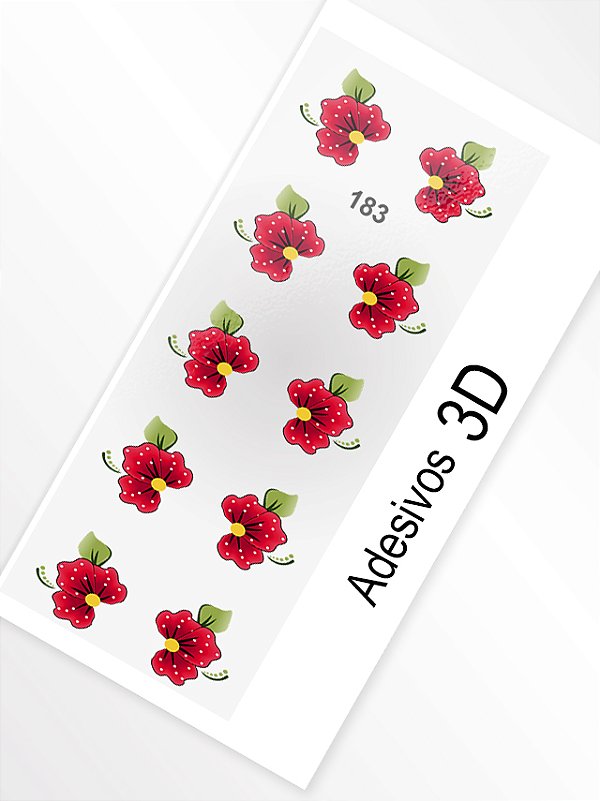 Adesivo 3D de Unha - 183