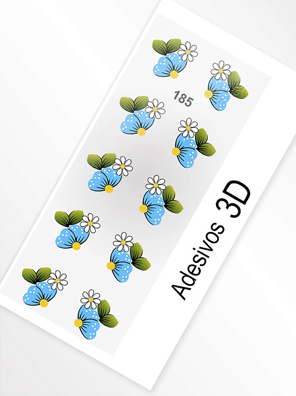 Adesivo 3D de Unha - 185