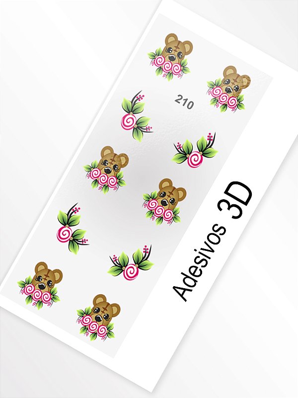 Adesivo 3D de Unha - 210