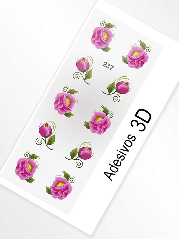 Adesivo 3D de Unha - 237