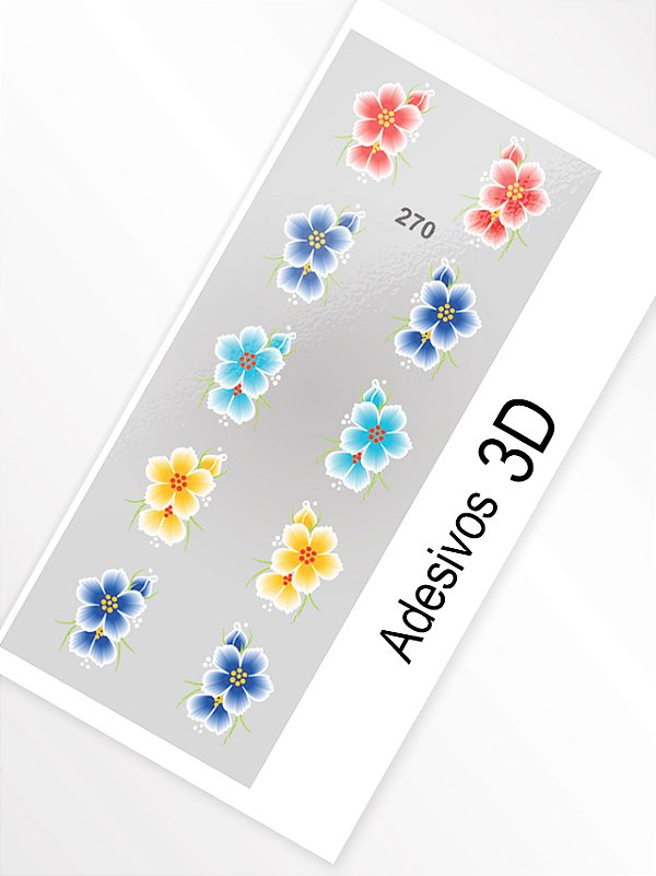 Adesivo 3D de Unha - 270