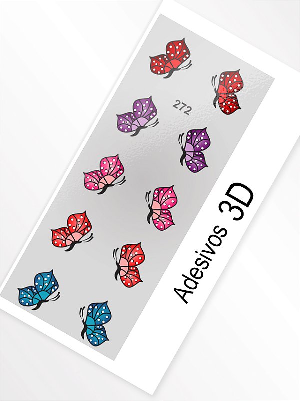 Adesivo 3D de Unha - 272