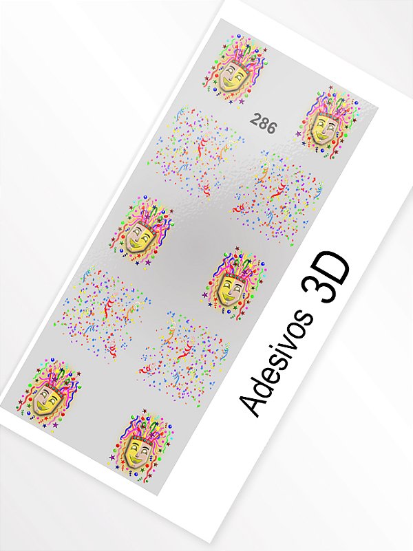 Adesivo 3D de Unha - 286