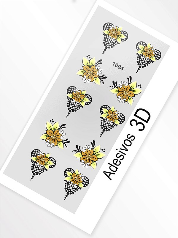 Adesivo 3D de Unha - 1004