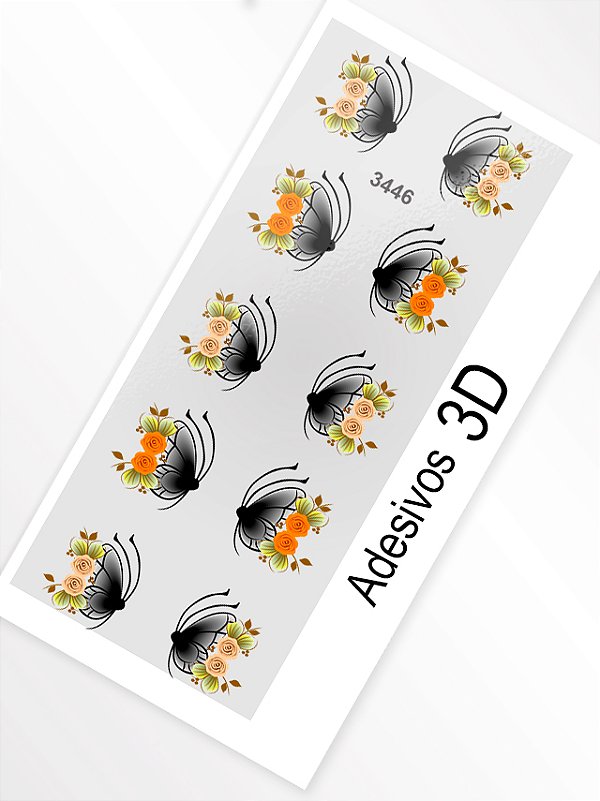 Adesivo 3D de Unha - 3446