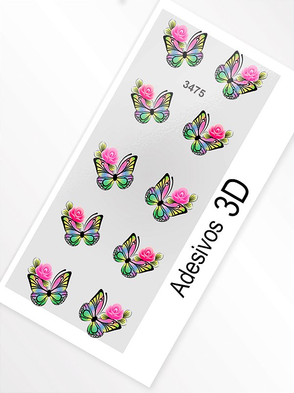Adesivo 3D de Unha - 3475