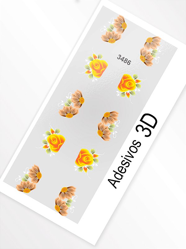 Adesivo 3D de Unha - 3486