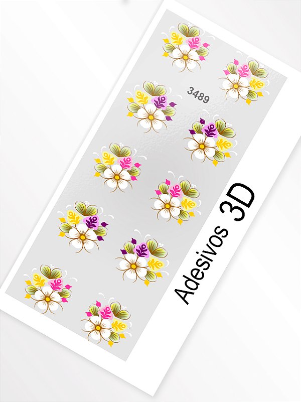 Adesivo 3D de Unha - 3489