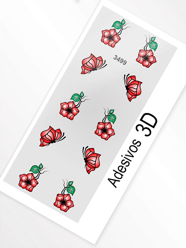 Adesivo 3D de Unha - 3499