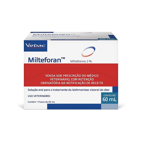 Milteforan 60ml Virbac – Tratamento da Leishmaniose Canina