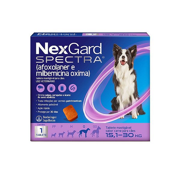 Nexgard Spectra G (15,1 a 30kg) 1 Tablete