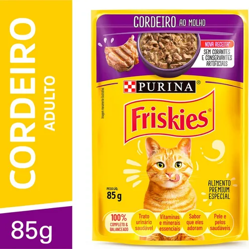Sachê Friskies Cordeiro ao Molho 85g