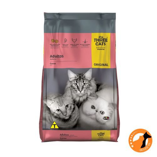 Ração Original Three Cats para Gatos Adultos 10,1KG