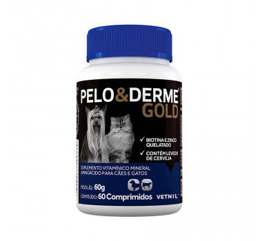 Suplemento Vetnil Pelo e Derme Gold 30 Comp