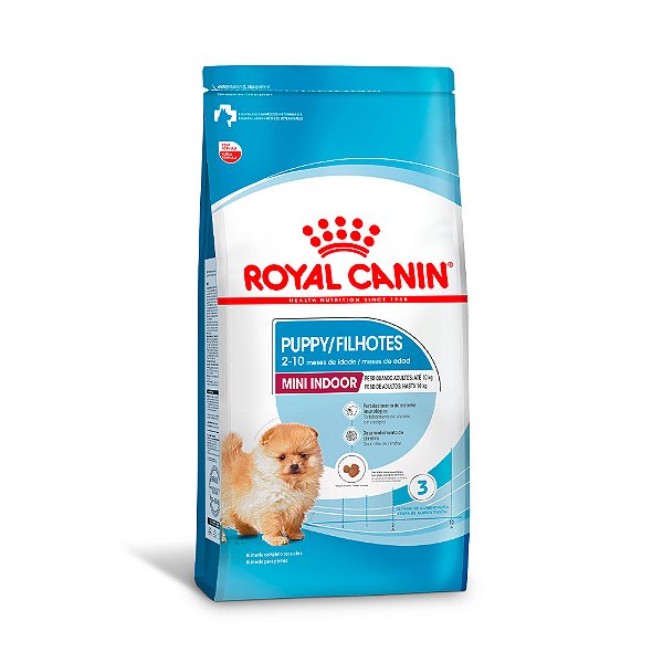 Ração Royal Canin Mini Indoor Puppy para Cães Filhotes Porte Pequeno