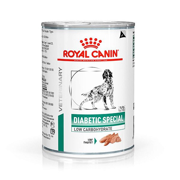 Ração Úmida Royal Canin Diabetic para Cães com Diabetes Lata 410 g